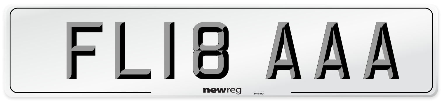 FL18 AAA Number Plate from New Reg